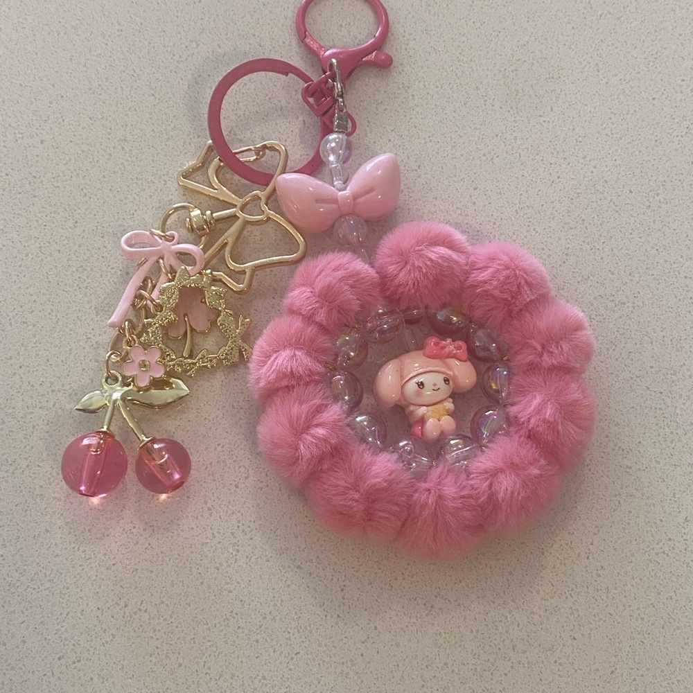 My Melody punk cute girly keychain